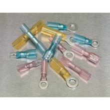 Load image into Gallery viewer, Sealey Adhesive Lined Heat Shrink Terminal Assortment 142pc Blue, Red &amp; Yellow
