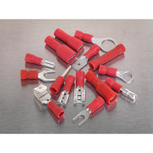 Load image into Gallery viewer, Sealey Crimp Terminal Assortment 260pc Red
