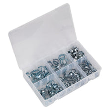 Load image into Gallery viewer, Sealey O-Clip Double Ear Assortment 140pc Zinc Plated
