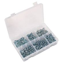 Load image into Gallery viewer, Sealey Self-Tapping Screw Assortment DIN 7982 510pc Countersunk Pozi Zinc
