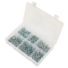 Load image into Gallery viewer, Sealey Self-Tapping Screw Assortment DIN 7982 510pc Countersunk Pozi Zinc

