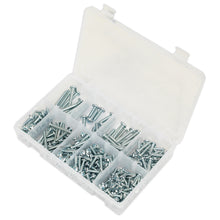 Load image into Gallery viewer, Sealey Self-Tapping Screw Assortment DIN 798CZ 305pc Pan Head Pozi Zinc
