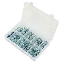 Load image into Gallery viewer, Sealey Self-Tapping Screw Assortment 600pc Countersunk Pozi Zinc
