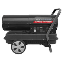 Load image into Gallery viewer, Sealey Space Warmer Paraffin/Kerosene/Diesel Heater 100,000Btu/hr, Wheels
