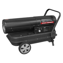 Load image into Gallery viewer, Sealey Space Warmer Kerosene/Diesel Heater 175,000Btu/hr, Wheels
