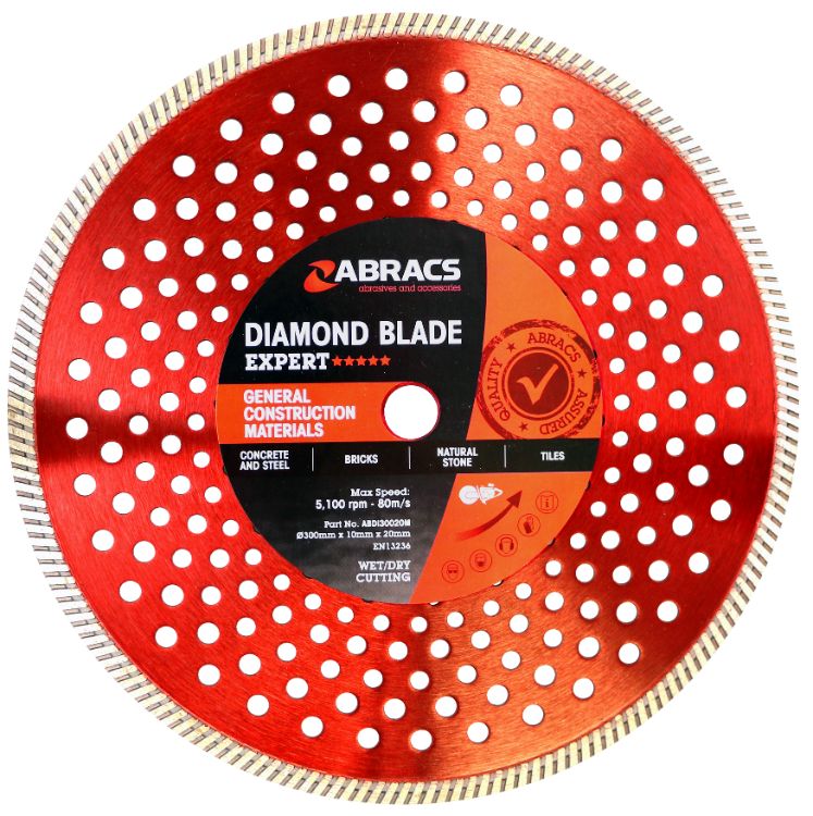 Abracs Diamond Blade 300mm x 10mm x 20mm GCM - Expert