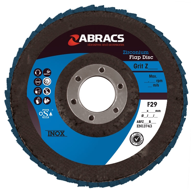 Abracs Zirconium Flap Disc 180mm x 80Grit