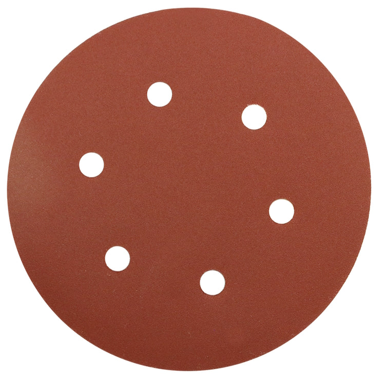 Abracs Hook & Loop Disc 150mm x 60Grit - 6 Holes - Pack 25