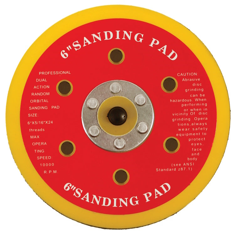 Abracs Hook & Loop Backing Pad 150mm x 5/16 UNF 0 Holes