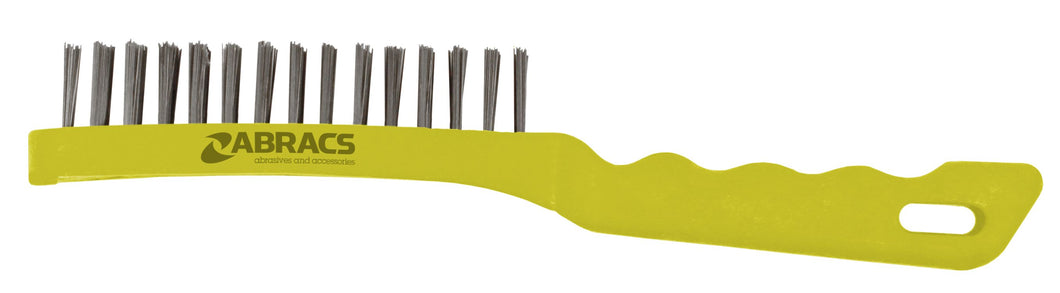 Abracs 4 Row Plastic Handled Wire Brush