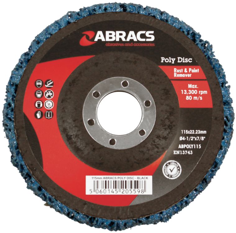 Abracs Poly Disc 115mm Blue