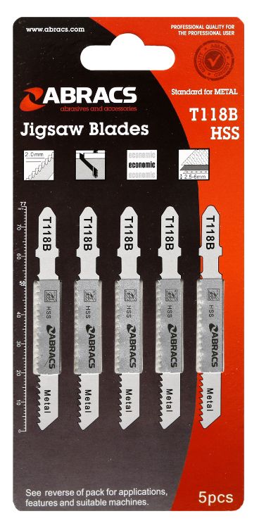 Abracs Jigsaw Blade Metal T118B (5pcs)