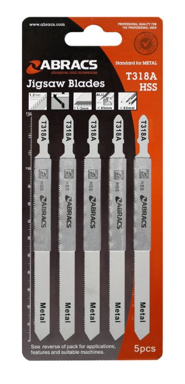 Abracs Jigsaw Blade Metal T318A (5pcs)