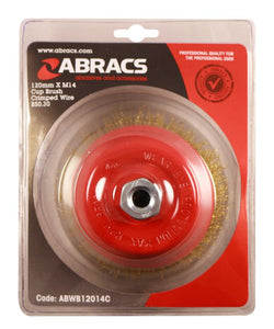 Abracs Wire Brush Crimp Cup 120mm x M14