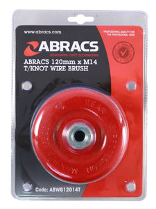 Abracs Wire Brush Twist Knot Cup 120mm x M14