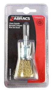 Abracs Spindle Mounted End Wire Brush 19mm