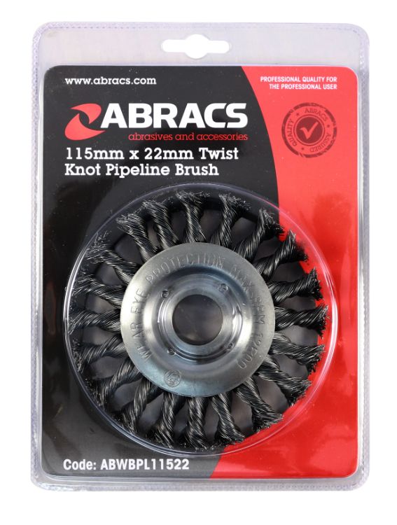 Abracs Pipeline Wire Brush 115mm X 22mm