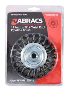 Abracs Pipeline Wire Brush 115mm X M14