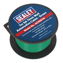 Load image into Gallery viewer, Sealey Automotive Cable Thick Wall 5A - 7M Green
