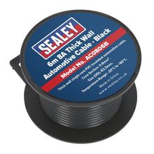 Load image into Gallery viewer, Sealey Automotive Cable Thick Wall 8A - 6M Black
