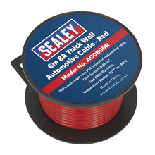 Load image into Gallery viewer, Sealey Automotive Cable Thick Wall 8A - 6M Red
