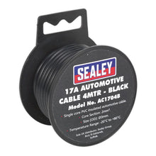 Load image into Gallery viewer, Sealey Automotive Cable Thick Wall 17A - 4M Black
