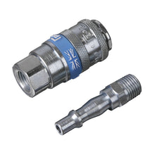 Load image into Gallery viewer, Sealey Air Tool Coupling Kit 2pc 1/4"BSP
