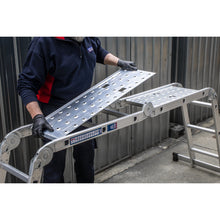 Load image into Gallery viewer, Sealey Aluminium Folding Platform Ladder 4-Way EN 131
