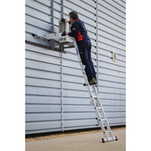 Load image into Gallery viewer, Sealey Aluminium Folding Platform Ladder 4-Way EN 131
