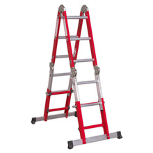 Load image into Gallery viewer, Sealey Aluminium Multipurpose Ladder EN 131 Adjustable Height
