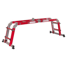 Load image into Gallery viewer, Sealey Aluminium Multipurpose Ladder EN 131 Adjustable Height

