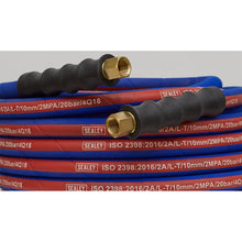 Load image into Gallery viewer, Sealey Air Hose 8mm x 10M, 1/4"BSP Unions Extra-Heavy-Duty
