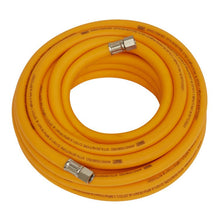 Load image into Gallery viewer, Sealey Air Hose 10mm x 10M, 1/4"BSP Unions Hybrid High-Visibility
