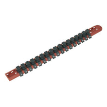 Load image into Gallery viewer, Sealey Socket Retaining Rail, 17 Clips 1/2&quot; Drive (Premier)
