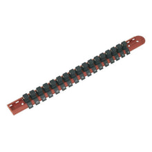 Load image into Gallery viewer, Sealey Socket Retaining Rail, 17 Clips 1/2&quot; Drive (Premier)
