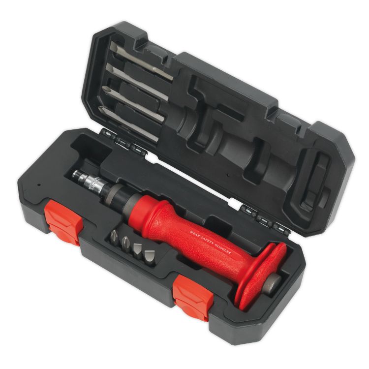 Sealey Impact Driver Set 10pc Heavy-Duty Protection Grip (Premier)