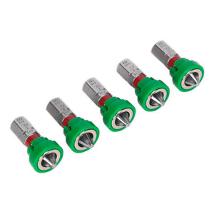 Sealey Power Tool Bit Phillips #2, Magnetic Holder S2 25mm - Pack of 5 (Premier)