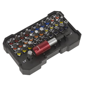 Sealey Colour-Coded Bit Set 32pc (Premier)