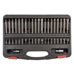 Sealey TRX-Star*/Hex/Spline Bit Set 42pc 3/8" & 1/2" Sq Drive (Platinum Series) (Premier)