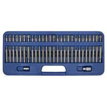 Load image into Gallery viewer, Sealey Security TRX-Star*/Hex/Ribe/Spline Bit Set 56pc 3/8&quot; &amp; 1/2&quot; Sq Drive (Premier)

