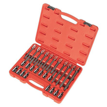 Load image into Gallery viewer, Sealey Spline Socket Bit Set 26pc 1/2&quot; Drive (Premier)
