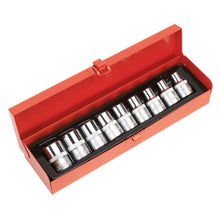 Load image into Gallery viewer, Sealey TRX-Star* Female Socket Set 9pc 1/2&quot; Drive E10-E24 (Premier)
