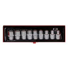 Load image into Gallery viewer, Sealey TRX-Star* Female Socket Set 9pc 1/2&quot; Drive E10-E24 (Premier)
