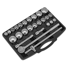 Load image into Gallery viewer, Sealey Socket Set 26pc 3/4&quot; Drive 12pt WallDrive (Premier)

