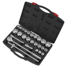 Load image into Gallery viewer, Sealey Socket Set 26pc 3/4&quot; Drive 12pt WallDrive (Premier)
