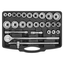 Load image into Gallery viewer, Sealey Socket Set 26pc 3/4&quot; Drive 12pt WallDrive (Premier)
