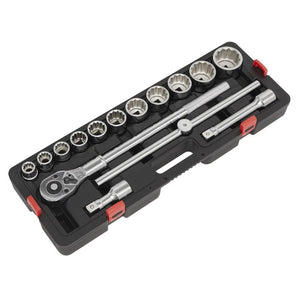 Sealey Socket Set 15pc 3/4" Drive 12pt WallDrive Metric (Premier)
