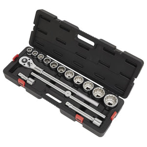 Sealey Socket Set 15pc 3/4" Drive 12pt WallDrive Metric (Premier)