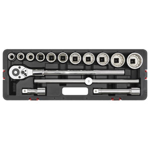 Sealey Socket Set 15pc 3/4" Drive 12pt WallDrive Metric (Premier)