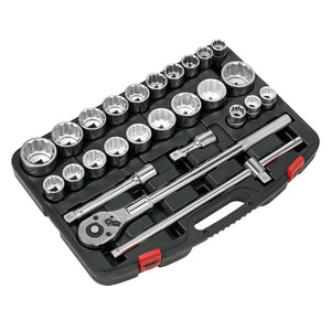 Sealey Socket Set 26pc 3/4" Drive 12pt WallDrive Hardened/Tempered (Premier)